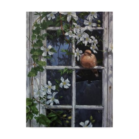 Michael Jackson 'Floral Window' Canvas Art,35x47